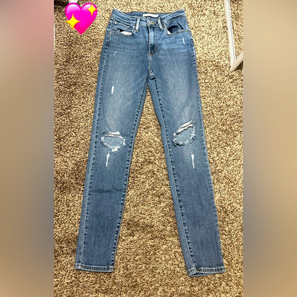 Levi Strauss & Co 721 High Rise Skinny Ripped